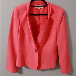 Dress Barn Jones Studio Bright Coral Blazer